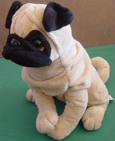 Ganz Heritage Pug Wrinkle Dog Zeus Stuffed Plush 9"