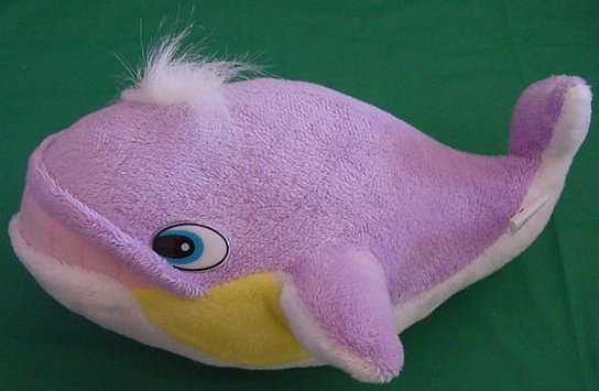 King Plush Cute Purple Yellow White Whale Stuffed Plush