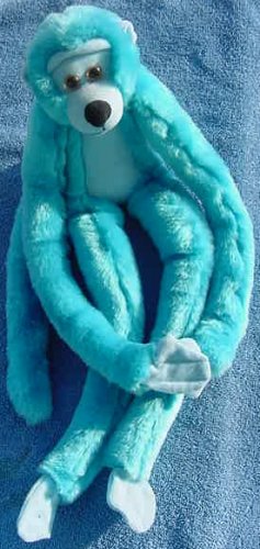 Animal Alley Blue Monkey Velcro Hands Stuffed Plush