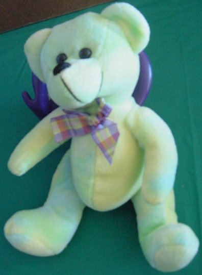 Circus Circus Casino Green Tie Dye Bear Stuffed Plush
