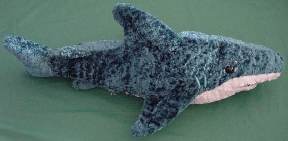 Great American Toy Co Blue Shark Stuffed Plush 15"