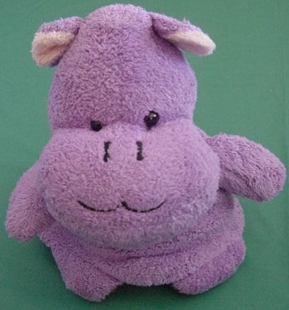 Hippo & Monkey Topsy Turvy Flip Toy Stuffed Plush 5"