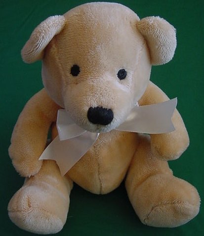 Luv n Care Chubby Golden Beige Bear Stuffed Plush 6"