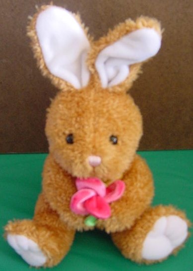 Chosun International Bunny with Flower Stuffed Plush