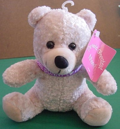Flomo World's Greatest Mom Bear Stuffed Plush 7.5"