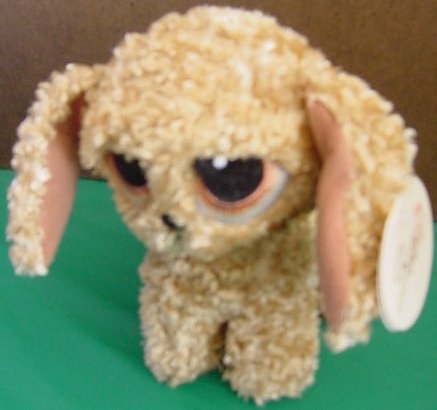Bestever Luv Ems Big Eyed Dog Puppy Beanie Plush 6" Tag