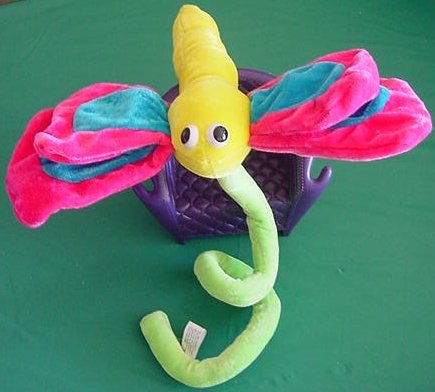 Six Flags Bendy Stem Dragonfly Stuffed Plush 8"
