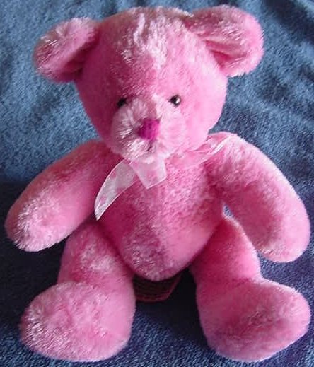Target Pink Soft Bear Valentine's Beanie Stuffed Plush 6.5"