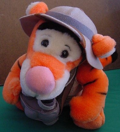 Disney World Tigger Safari Pith Helmet Beanie Plush 8"