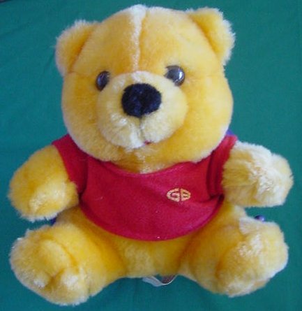 Golden Bear GB Classic Red Shirt Bear Stuffed Plush 6"