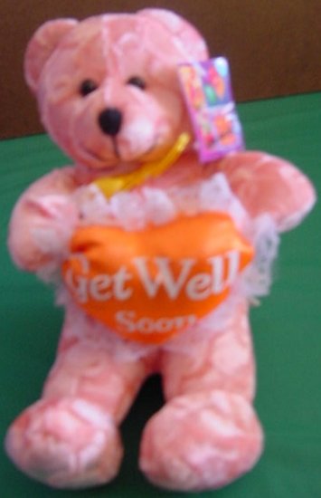 Heart Expressions Get Well Soon Bear Stuffed Plush 8"