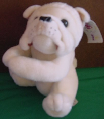 PBC Tag Alongs Bulldog Dog Stuffed Plush Tag 8"