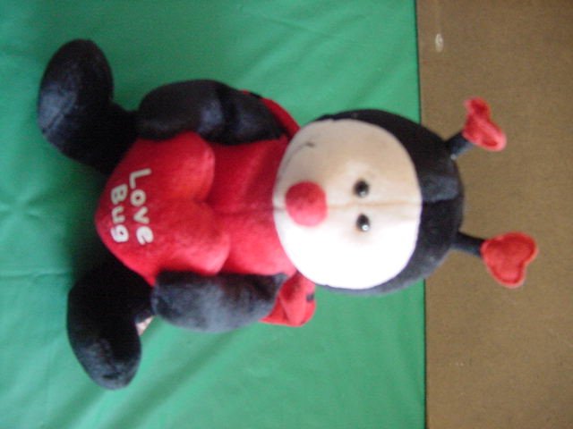 Russ Berrie Busby Ladybug Love Bug Beanie Plush 7"