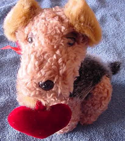 Atico Valentine's Puppy Love Dog Sings Stuffed Plush 7"