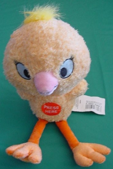 Disney Peeping Yellow Chick Bird Stuffed Beanie Plush