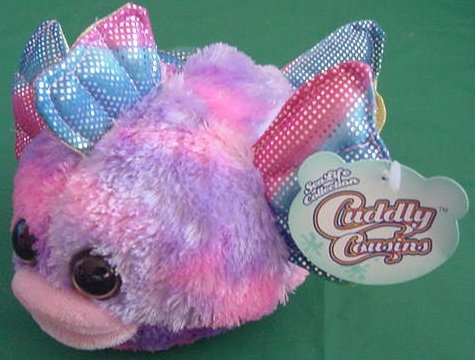 Greenbrier Int Tie Dye Puffer Fish Stuffed Plush Tag