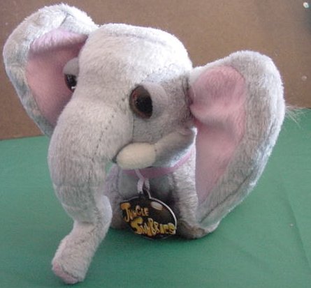 Jungle Snubbies Gray Elephant Stuffed Plush 6" Cute