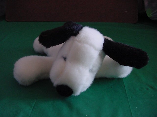 Snoopy Beagle Floppy Beanie Stuffed Plush 7" Determined