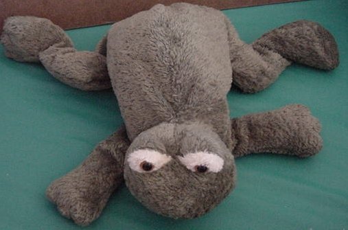 Green Frog Soft Floppy Beanie Stuffed Plush 10"