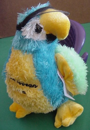 Kellytoy Caribbean Stud Parrot Poker Ace Stuffed Plush