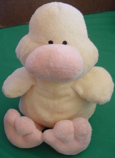 Ty Yellow Duck Soft Floppy Squishy Stuffed Plush 8"