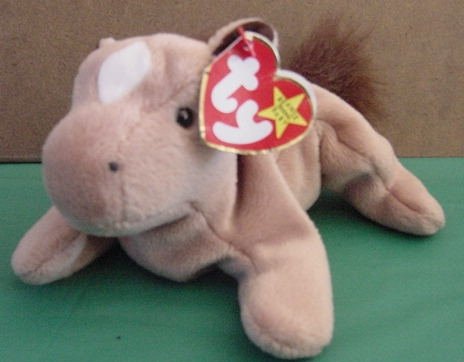 Ty Beanie Baby Derby Horse w/Star Tag Stuffed Plush