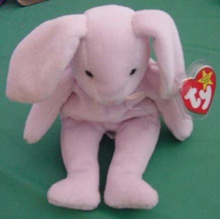 Ty Beanie Baby Floppity Rabbit Bunny Stuffed Plush 1996