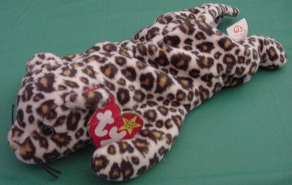 Ty Beanie Baby Freckles Leopard Cat Tag Stuffed Plush