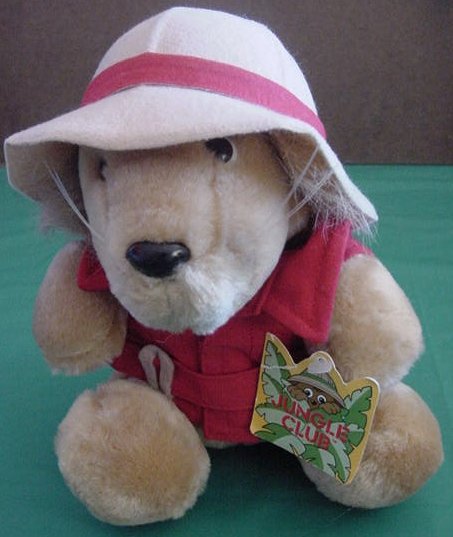 Dakin Jungle Club Safari Lion 1987 Stuffed Plush Tag