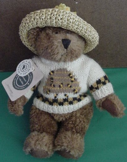 Boyds Huney B Keeper Bear Stuffed Plush 9" 1999 Hat Tag