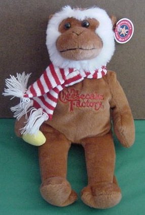 Cheesecake Factory Monkey Herrington Beanie Plush 11"