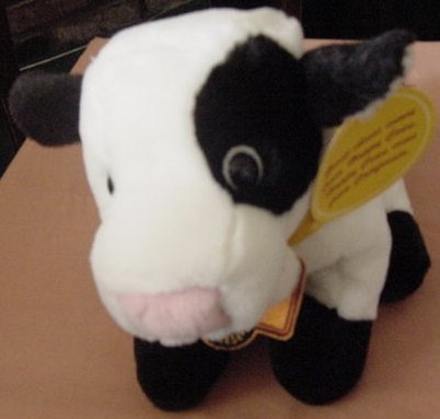 Happy Cow California Cheese Puppet Stuffed Plush Talks Janice
