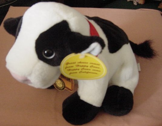 Happy Cow California Cheese Puppet Stuffed Plush Talks Diane