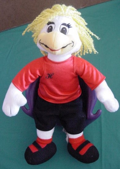 Chuck E Cheese Helen Hen Soccer Stuffed Plush 11"