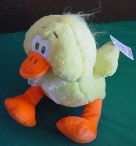 Fiesta Cute Yellow Dizzy Duck Stuffed Plush 7.5" Tag