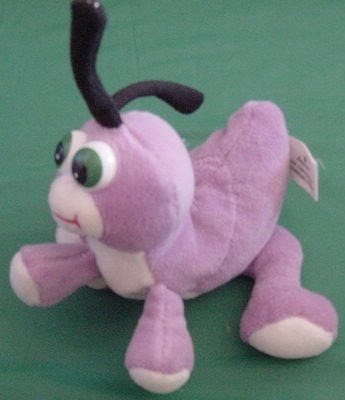 Imperial Purple Funny Bug Beanie Stuffed Plush 6"