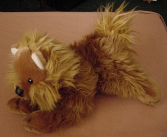 Animal Alley Brown Dog Fox Terrier? Beanie Plush 10"