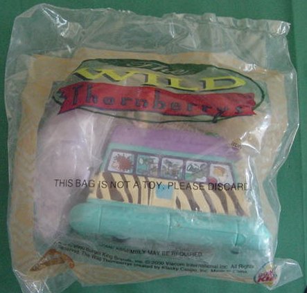 Burger King Wild Thornberrys Hippo & Float Meal Toy Bag