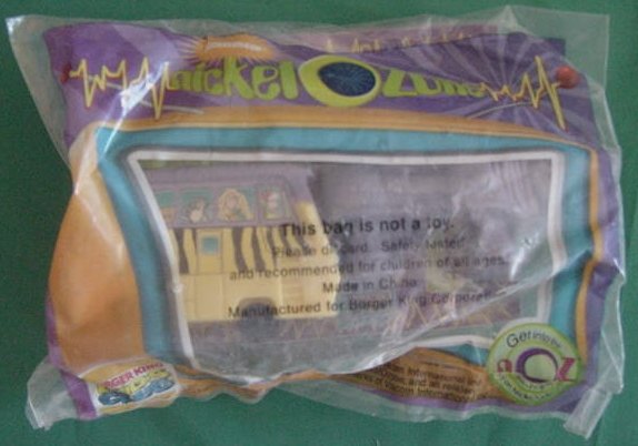 Burger King Wild Thornberrys Rhino & Van Meal Toy Bag