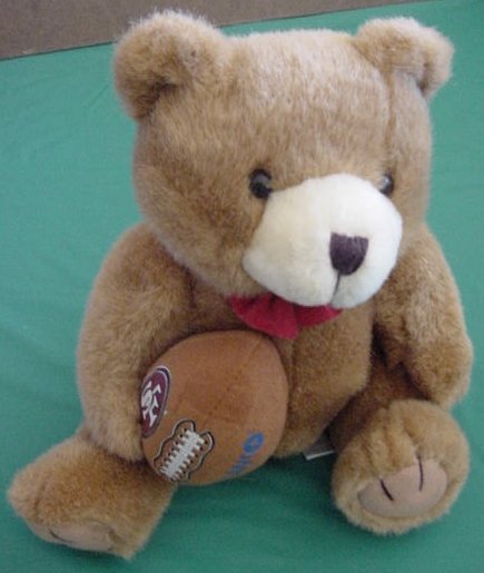 Citibank NFL San Francisco 49ers Bear Stuffed Plush 9"