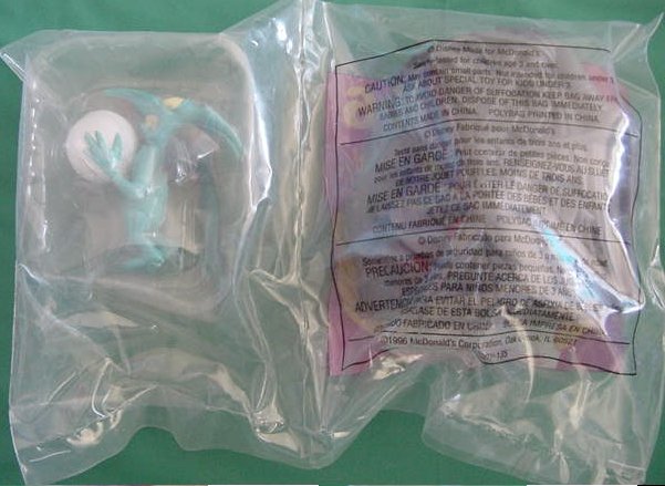 McDonalds Disney Hercules Panic & Fates #6 Meal Toy Bag