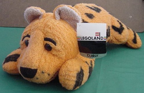 Legoland Cheetah Curly Stuffed Plush 11" Soft Lego