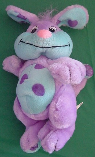 Kuddle Me Toys Purple Funny Dog? Stuffed Plush 9"