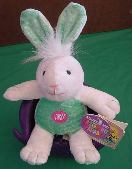 DanDee Singing Easter Bunny Stuffed Plush 7" Tags