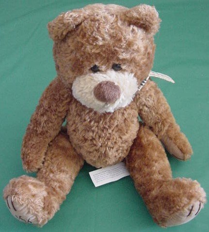 Mary Meyer Soft Brown Bear Beanie Stuffed Plush 6"