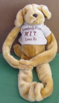 All Greek To Me Velcro Hands Feet MIT Dog Stuffed Plush
