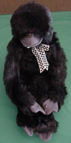 World Market Velcro Hands Black Gorilla Stuffed Plush