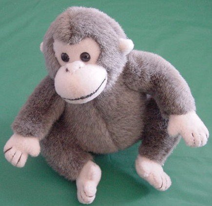 Hershey's Chocolate Gray Monkey Stuffed Plush 6"