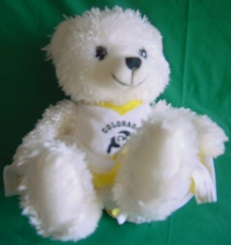 Colorado University Buffalos Cheerleader Bear Stuffed Plush 6"