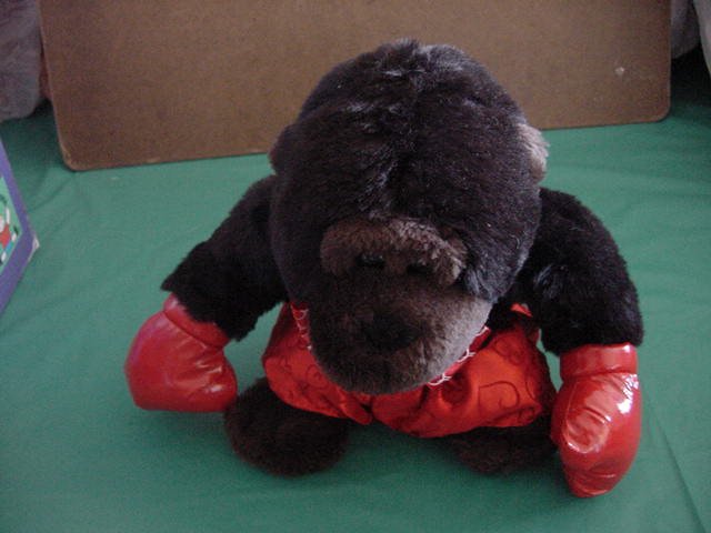 DanDee Gorilla Boxer Heart Shorts Stuffed Plush 8"